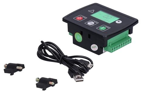 Moniteur de Groupe électrogène, Contrôleur de Groupe électrogène, Onduleur triphasé, Contrôle de Machine intégré pour Alimentation 180-250 V, Générateur 50 Hz, Piles Aa