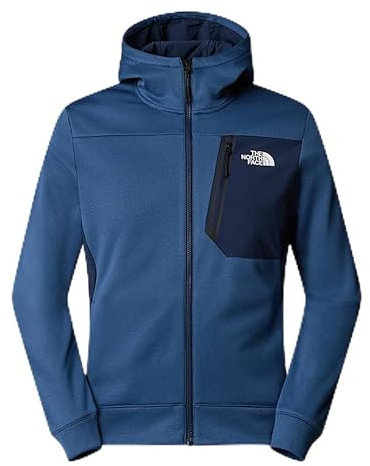 THE NORTH FACE NF0A893QHDC M MA FZ Fleece Maglia Lunga Uomo Shady Blue Taglia S