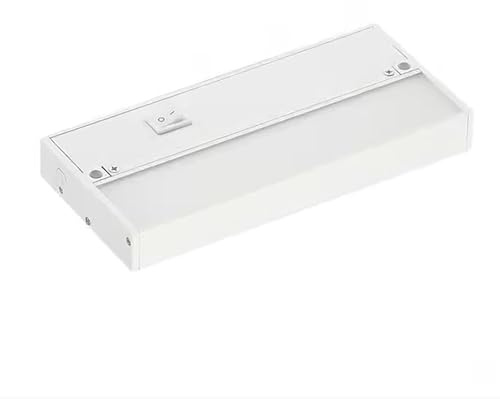 9 Inch Under Cabinet LED Light, Hardwire/Linkable White, 120VAC, 60Hz, 50mA, 300 Lumens, 2700K, 90 CRI with Knockout, Contractor Electrician Grade