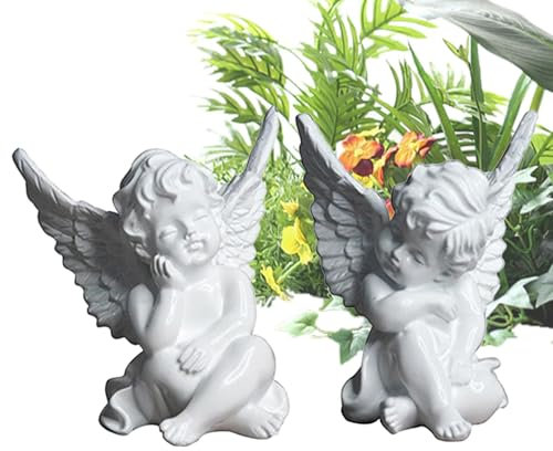 Hartsängel skulptur, trädgårdsängel staty, ängel trädgårdsskulpturer, uteplats ängelstatyer, trädgårdsängel skulpturer för gräsmatta, gård och utomhusutrymmen med eleganta ängelstatyer