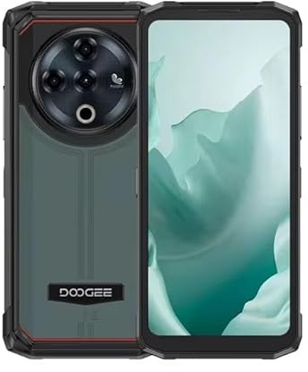 DOOGEE Fire 6 Power, telefono a tripla difesa, Android 14, display 6,56 HD + 90Hz, 20GB + 256GB, fotocamera principale da 50MP, batteria da 15.500mAh, Dual SIM/NFC/GPS (verde)