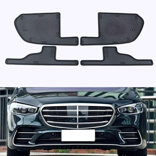 YMLVET Grille Radiateur Voiture Filet de Protection Anti-Insectes pour Benz S-Class 4MATIC 2021, Calandre Avant Voiture Filets Protection Accessoires