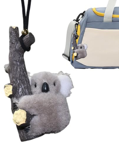 Ornement Koala en peluche pour voiture,Pendentif Koala en peluche pour voiture - en en verre de rétroviseur, ornement mignon pour | Décoration animale de garniture automobile