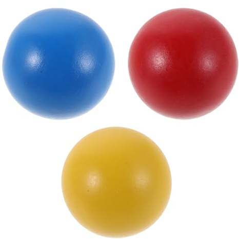 UPKOCH Set di 3 Palline da Croquet: Gioco da Croquet per Bambini - Giocattolo da Esterno in Legno per Bambini Piccoli da 2,36/6 cm - Attrezzatura da Gioco per Prato per attività estive