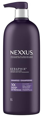 Nexxus Keraphix Shampoo for Damage Repair for Damaged Hair Powered by KRT Keratin Resistance Therapy with Liquid Crystal Amino Acids 33.8 oz