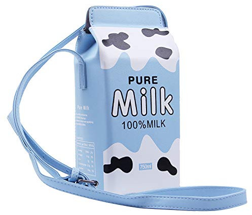 LUI SUI Mädchen Geldbörse süße Milch Box Brieftasche Tasche kleine Crossbody Persönlichkeit Mini Umhängetasche Handtaschen