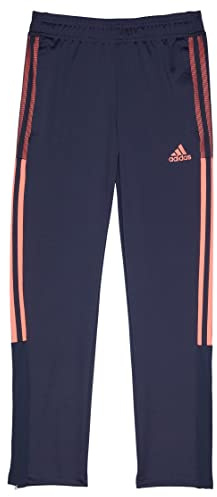 adidas Girl's Tiro Track Pants, Shadow Navy/Acid Red, X-Large