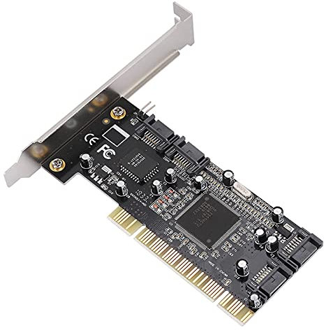 Controller Raid, Chipset PCI Sil3114 a 4 Porte SATA Interne 1 5 Pin PCI-to-SATA Scheda Raid Adattatore Gbps Chipset Scheda Raid con Dischi Rigidi di Supporto