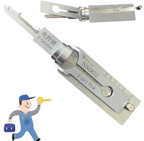 SS001 SS002 Outil De Crochetage Et Décodeur De Serrure 2 En 1 - Kit Professionnel Pour Porte - Lock Pick Decoder