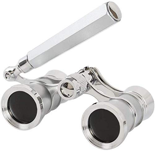 Bärbar kikare högeffektiv kikare silver 3 x 25 opera kikare belagd lins teleskop opera belagd teater glas dam glashandtag kvinnor flickor monokulär
