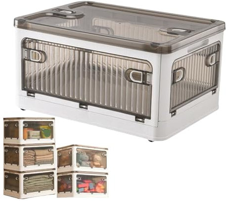 Boîte de rangement pliable - boîtes d'organisateurs avec roues | Tanteur de stockage pliable | Boller-roller décoratifs, récipients de cubes avec vélos pour cuisine, salle de bain, garde-manger, chamb