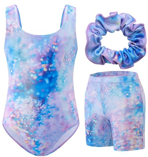 Ewbob Gymnastics Leotards for Girls UPF 50+ Sleeveless Kids Leotard 3-12Y