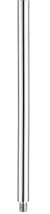 Bürstenking WC Bürstengriff aus glänzendem Edelstahl, edler Ersatz-Toilettenbürstengriff, passend für Verschiedene WC-Garnituren, mit M12-Außengewinde, ca. 280 mm lang