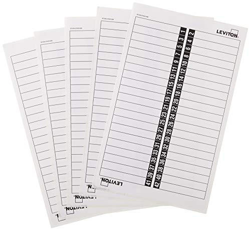 Leviton Load Center Identification Stickers, LSTIK