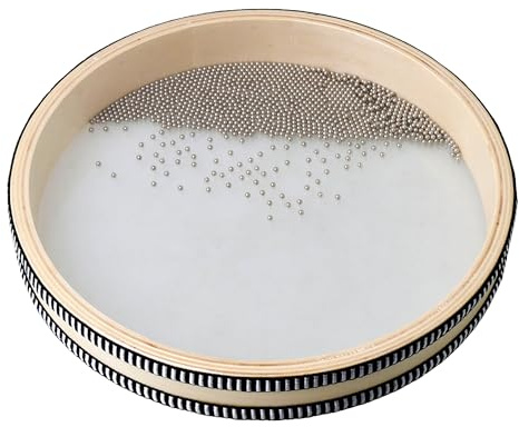 Bstinay 10inch Natural Ocean Drum Wave Bead Sea Sound Drum Musical Instrument Percussion