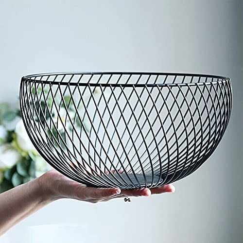 NORHOR Cesta de frutas, verduras de frutas, huevo, soporte de almacenamiento para encimera de cocina, diseño de alambre de acero inoxidable.