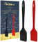 Walfos® Backpinsel Silikonpinsel,2er Set (21cm) Silikonpinsel Kuche Kochpinsel Hitzebeständiger Silikonpinsel Backpinsel für Kochen,BBQ Grillen,Kochpinsel in Lebensmittelqualität und BPA frei.
