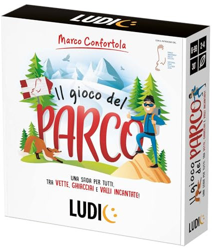 Ludic, Il Gioco del Parco con Marco Confortola. Una sfida per tutti, tra vette, ghiacciai e valli incantate! SPE58677 Gioco Di Società Per La Famiglia Per 2-4 Giocatori Made In Italy