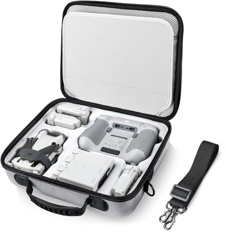 Lykus Spartan MM400 Tasche/Koffer/Case/Bag/Tragetasche für DJI Mini 4 Pro/Mini 3/Mini 3 Pro, Passend für bis zu 7 Akkus und RC-Lanyard[NUR Tasch