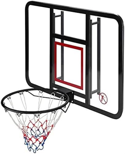 Basketställ, väggmonterat basketställ för vuxna, multifunktionellt basketställ för ungdomar, lämplig för inomhus och utomhus