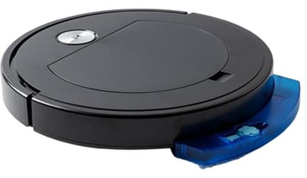 zhyunvd Robot Aspirateur Laveur 1800Pa,Robot Aspirateur Laveur avec Station Tout-en-Un,6 Modes De Nettoyage,Auto-Charge,avec Station Automatique Poussière,Navigation Laser,Robot Vacuum 3 en 1 B