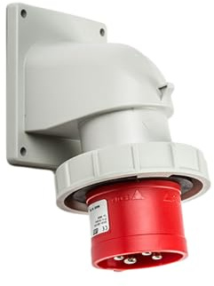 PC eLECTRIC 03615 fiches encastrement inclinées à basse tension, Code heure 6, IP67 – 32 a-3p + t-380/415 V