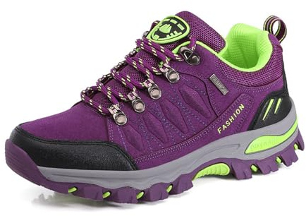 WOWEI Scarpe da Escursionismo Arrampicata Sportive All'aperto Traspiranti Trekking Sneakers da Donna Uomo,98018 Viola,37 EU