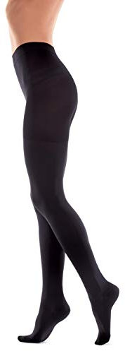 TOROS GROUP MANUFACTURE Collant a compressione graduata 18-22 mmHg-collant contenitivi 280 Den- collant compressivi-Ottime per vene varicose NERO Small