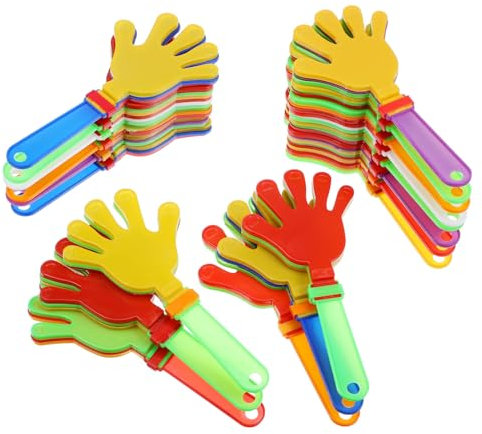 Toyvian 20 Stücke Klapperhand Klapperhand Handklatsche Krachmacher Spielzeug Kinder Mitgebsel Party Zubehör