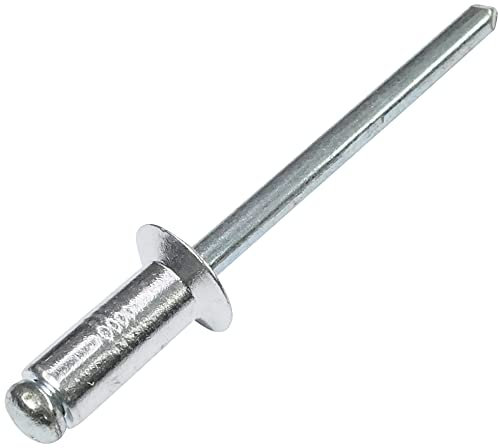 AERZETIX - C48280 - Lot de 100 Rivets aveugles à tête fraisée Ø5x11mm - aluminium/acier - DIN 7337 - rivet pop à rupture de tige
