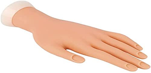 LEOFLA Faux Main avec Support idéal pour la Reconstruction des Ongles