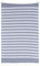 Sleepdown 5056242898535 Strandtuch aus 100% Baumwolle, gestreift, weich, saugfähig, für Schwimmbad, Reisen, Camping, Bad, Sauna, Fitnessstudio, Yoga, mit Tasche, 80 x 165 cm, Weiß/Blau