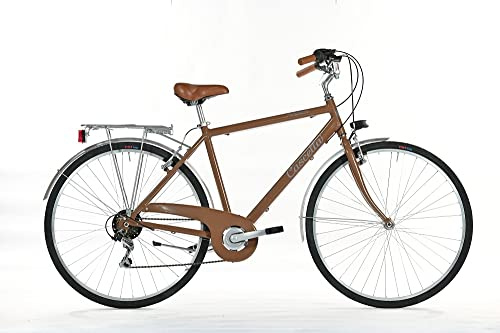 BICI 28 CASCELLA POLIGNANO UOMO 6V ALLUMINIO MARRONE MADE IN ITALY