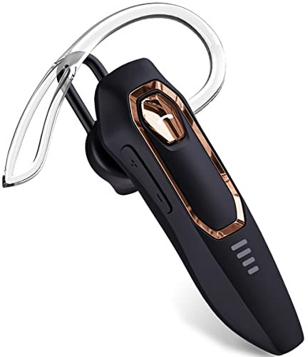 Micool Auricolare Singolo Bluetooth 5.0, con cancellazione del rumore, Auricolari Bluetooth mono vivavoce 30 ore di conversazione, Cuffie wireless Bluetooth per camionisti/magazzini