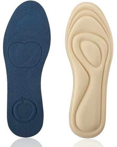 WLLHYF 1 par de plantillas de espuma viscoelástica para mujeres, suelas interiores de repuesto para zapatillas, botas y zapatillas, plantillas de zapatos con amortiguación de confort, almohadillas