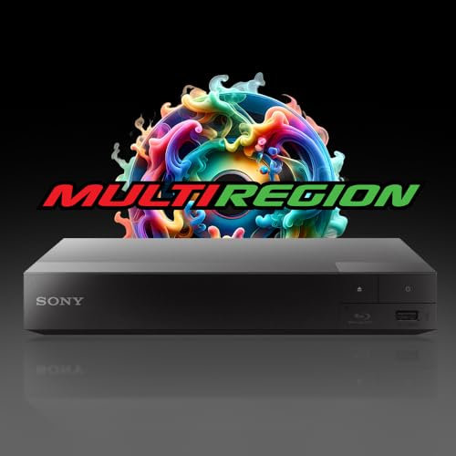 MULTIREGION Blu-ray Player Compatible with Sony BDPS3700B 2D - WiFi & LAN All Zone Code Free Blu-Ray Regions A, B & C DVD Regions 1-8 BDP-S3700