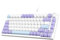 AJAZZ AK820 75% TKL Wired Mechanical Keyboard,Hot-Swappable Linear Switch,Gasket Mount Gaming keyboard,RGB Backlight,82 Keys with CNC Volume Knob,Poron Foam,OEM PBT Keycaps for PC/WIN/MAC-Purple