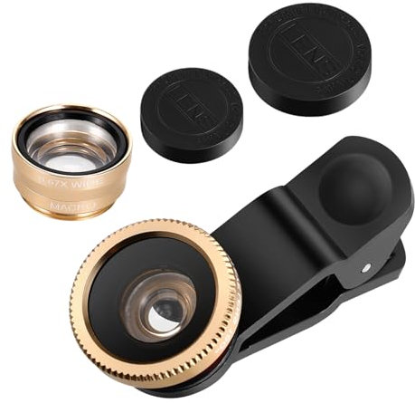 Angoily Fisheye Macro Wide Angle Lens for Super Wide Macro Fisheye Professional Phone Camera Lens