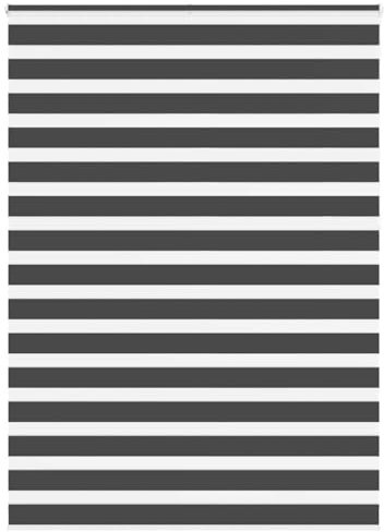 vidaXL Zebrarollo Schwarz 160x230 cm Stoffbreite 155,9 cm Polyester, Zebra-Rollo, Doppelrollo, Zebra-Jalousie für Fenster, Doppelrollo, Zebra-Rollo