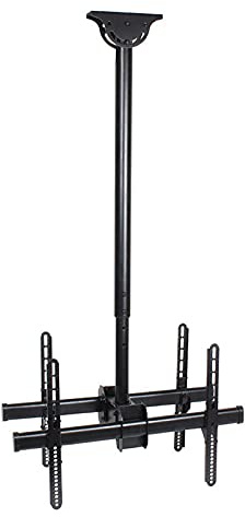 CAFIEDR Soporte de TV para Pared, Soporte de Techo para TV de Doble Pantalla, Compatible con televisores LCD de 32 a 70 Pulgadas, Pantalla Plana y Curva, máx. 600 x 400 mm, fácil de Montar.