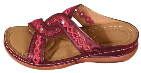Generisch Sandalias de verano para mujer, zapatos de verano para mujer, pies anchos, pantuflas cómodas, antideslizantes, sandalias de verano, suela suave, sandalias de cuña, zapatos de baño modernos