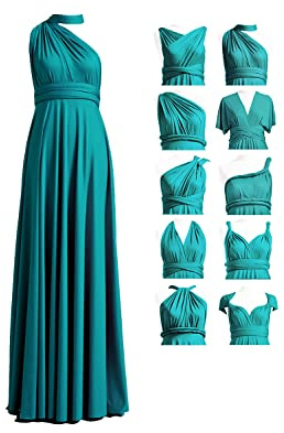 72styles Abito Infinity da Damigella d'Onore, Multiway da Cerimonia, Lungo, Maxi, Taglie Forti, Abito da Sera, Ospite di Matrimonio