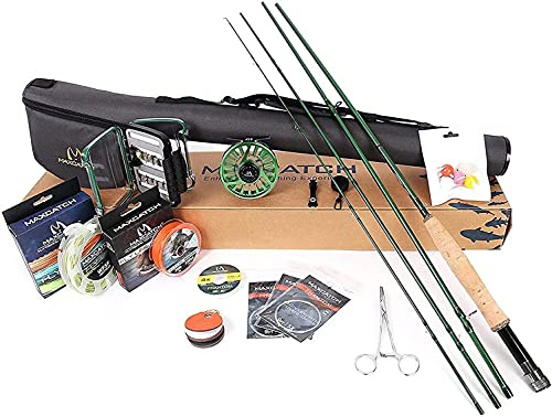 MAXIMUMCATCH Maxcatch Premier Fly Fishing Rod and Reel Combo Complete 9' Fishing Outfit