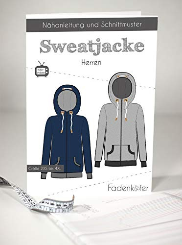 Schnittmuster und Nähanleitung - Herren Sweatjacke