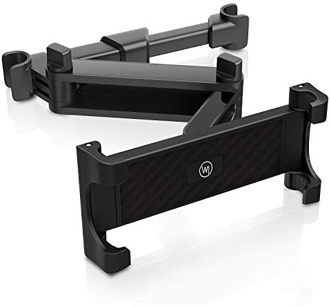 Wicked Chili KFZ Tablet Halterung, Universal Kopfstützenhalterung ausziehbar & vibrationsfrei I kompatibel mit iPad, Switch, Samsung Tab etc I Autohalterung für die Kopfstütze (schwankbar)