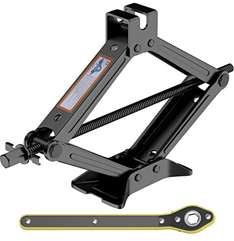 IMAYCC Scissor Lift Jack, Compact Car Jack Kit for Auto SUV, RV, MPV with Smart Ratchet Design, Heavy Duty Tire Changing Kit Lifting 2 Ton (4409 lbs) Tire Jack.