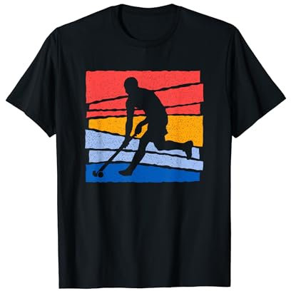 Hockey Vintage Hockeyspieler Jungen Feldhockey Kinder T-Shirt