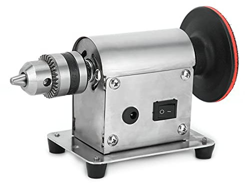 Pulidora de Sobremesa, Amoladora Eléctrica para Tallar, Pulidora de Joyas, Herramienta Lijadora para Carpintería, Amoladora de Banco, Pulidora y Pulidora para Cortar, (Enchufe de
