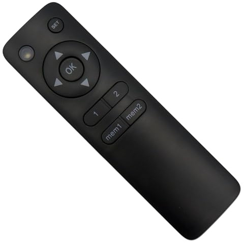 EasyLife infraröd IR-ersättningsfjärrkontroll RMT-01 för motoriserade TV-konsoler: Vägg- och takhållare för LED/LCD/OLED-TV – fjärrkontrollkontroll i svart