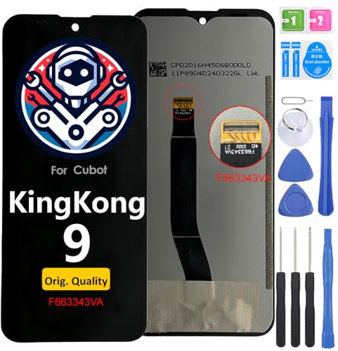 iYAiYO Pantalla LCD Táctil Repuesto Compatible con Cubot Kingkong 9 con F663343VA Original Reparación Pantalla Display Completa Digitalizador De Reemplazo con Herramientas